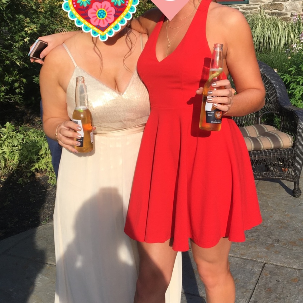 Lulus red skater dress